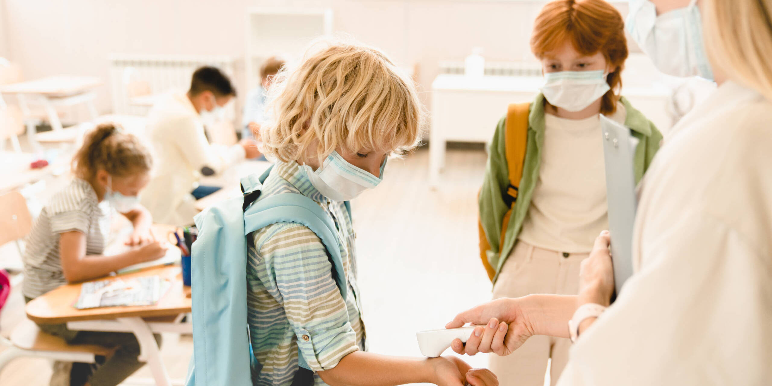 kids at the school nurse