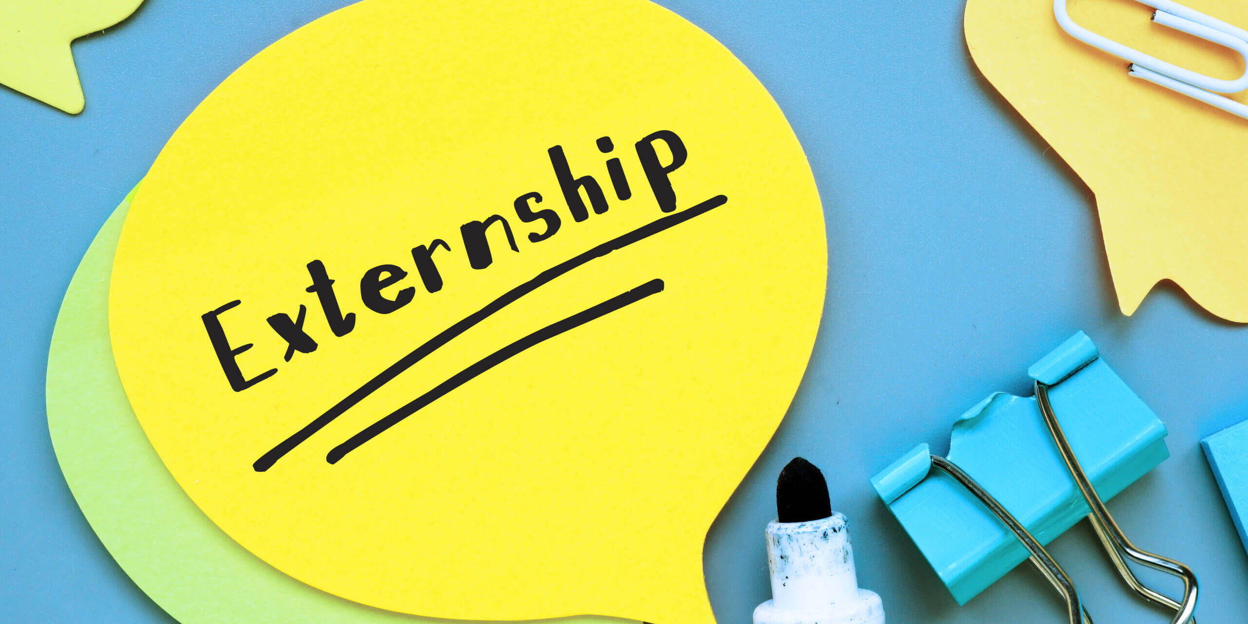 Business concept meaning Externship with phrase on the page.